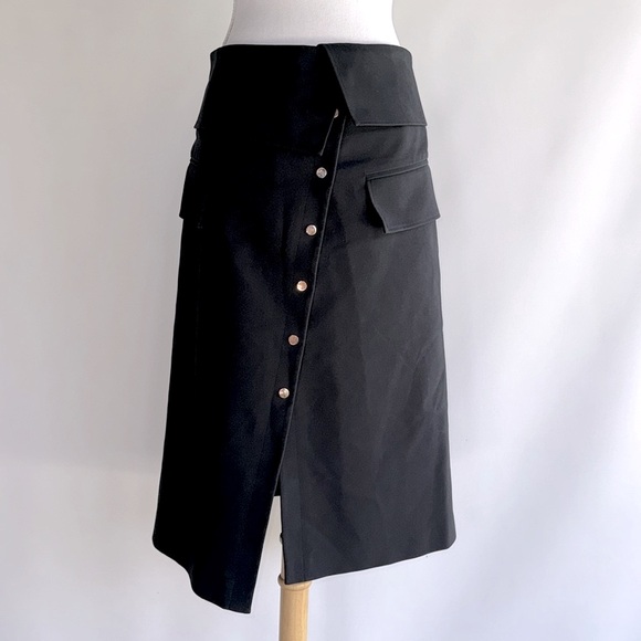 Tibi Snap Front A-Line Cargo Skirt - sz 8